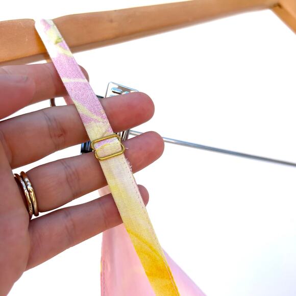 New LoveShackFancy Fabienne Cotton Silk Ruffle Mini Dress Pink Floral Size 4 - Picture 9 of 11